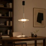 Modern Crystal Pendant Light | Minimalist LED Ceiling Lighting Fixture - Image 3
