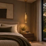 K9 Crystal Glass Tube Pendant Light | Luxury Brass LED - Image 5