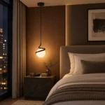 Spiral Glass Pendant Light – Modern Minimalist LED Hanging Lamp - Image 4