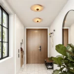 Stone Glass LED Ceiling Light – Modern Natural Flush Mount Lamp - Image 3