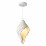 Sculptural Resin Pendant Light | Organic Modern Lighting