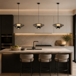 Aurora Halo Pendant Light | Modern Minimalist LED Glass Ceiling Lighting Fixture - Image 2