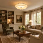 Fabric LED Ceiling Light – Elegant Pleated Wave Ceiling Lamp - Image 3
