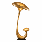 Organic Sculptural Cement LED Floor Lamp | Modern Lighting
