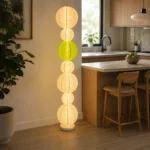 Modern Paper Lantern Floor Lamp | Sculptural Lighting - Image 2