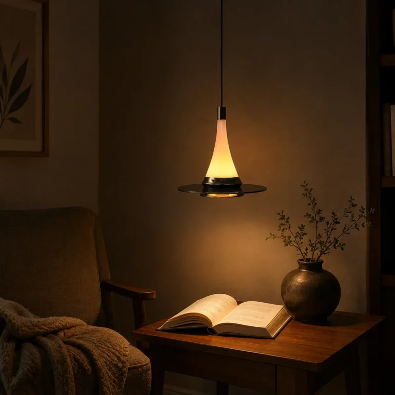 Art Glass Pendant Light | Modern Minimalist LED Ceiling Lighting Fixture - Image 2