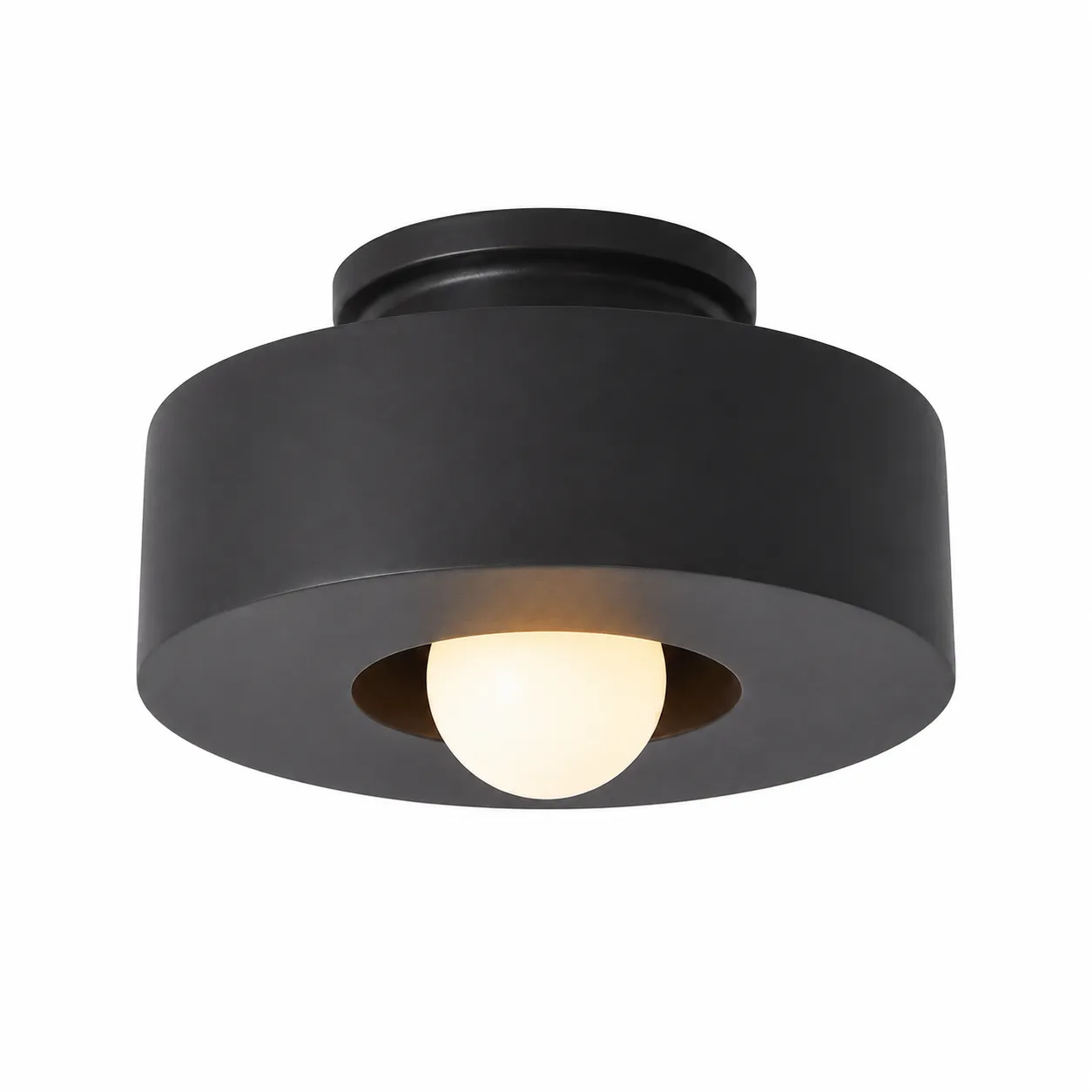 dfda02b2-bbd1-4293-a981-5865f3b4b9b8_11zon Resin Ceiling Light – Modern Minimalist LED Flush Mount Lamp - Image 1