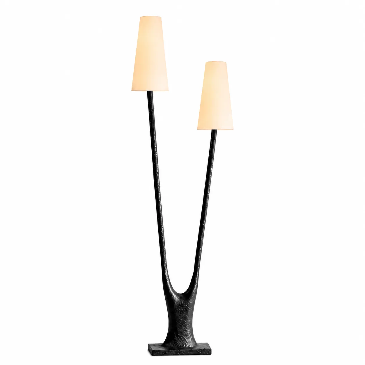 e0e689ce139ee4e87ad5d54141ebd6e3_11zon Modern Sculptural Branch Floor Lamp | Double Light - Image 1