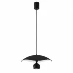 Modern Minimalist Pendant Light | Matte Black LED Ceiling Lighting Fixture