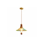 Color Glass Pendant Light | Vintage LED Ceiling Lighting Fixture