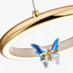 Blue Butterfly Crystal LED Ring Chandelier - Image 5