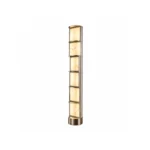 Natural Marble LED Floor Lamp | Champagne Gold