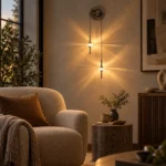Dual Head LED Wall Light | Starburst Acrylic Sconce - Image 4