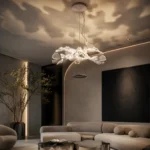 Chlorophilia Transparent Leaf LED Suspension Chandelier for Luxury Interiors - Image 2