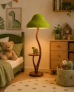 Mushroom Floor Lamp with Side Table | Nordic Lighting - Image 2