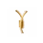 Crystal Wave Wall Light | Luxury Gold LED Sconce