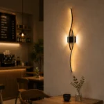Wave Curve LED Wall Light | Modern Linear Sconce - Image 2