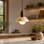 Handmade Ceramic Pendant Light | Artisan Textured Lamp - Image 2