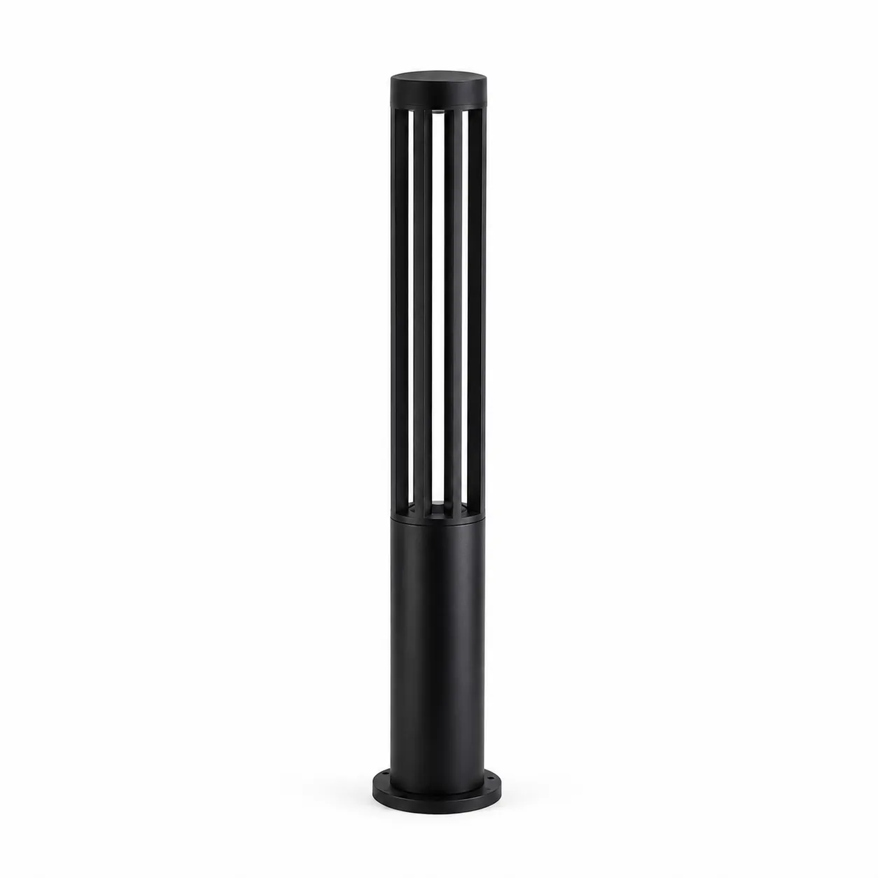 ed7d08fd-7e09-43fb-b583-247264d89174_11zon Black Cylindrical Outdoor Bollard Light for Garden Pathway Lighting - Image 1