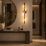 Modern LED Spiral Wall Light | Brass Wall Sconce - Image 5
