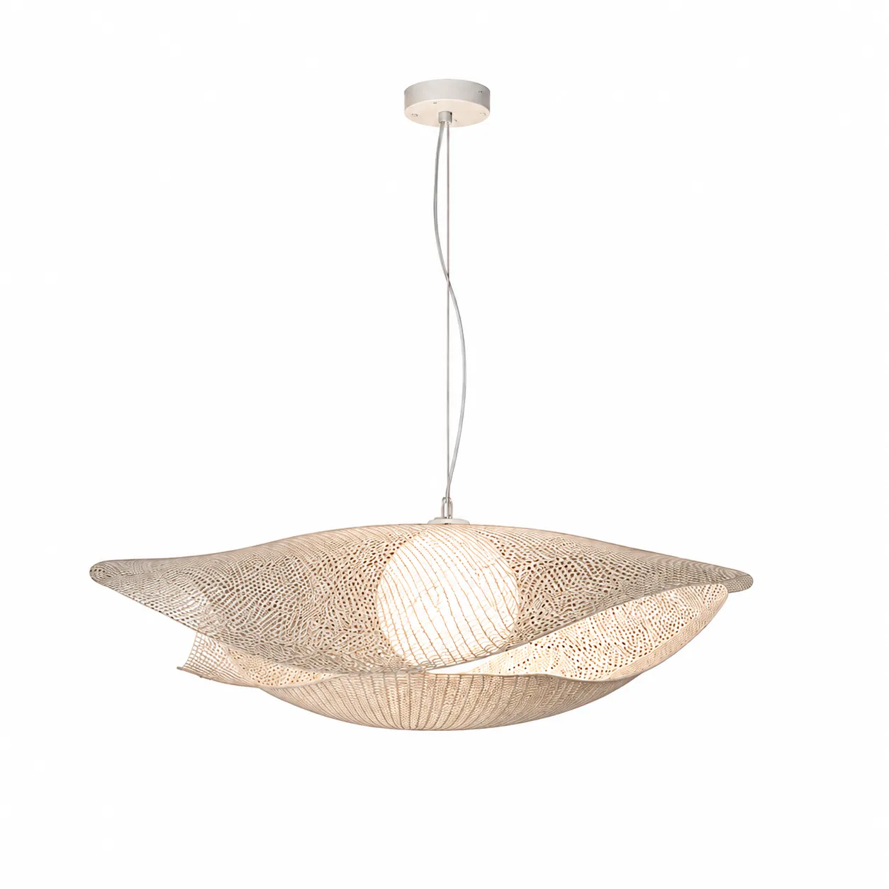 ee465251fc331bf64a071b4c93aec64f_11zon Sculptural Mesh Pendant Light | Modern LED Lighting - Image 1