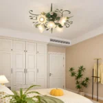 Floral Glass Ceiling Light – Botanical Romantic Ceiling Lamp - Image 4