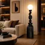 Art Deco Geometric Globe LED Floor Lamp - Image 5