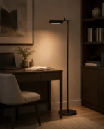 Modern Wide-Shade LED Reading Floor Lamp - Image 2