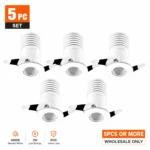 5pcs Mini Recessed LED Downlight | Slim Ceiling Spotlight - Image 2