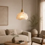 Flower Petal Glass Pendant Light | Modern Elegant Lighting - Image 2