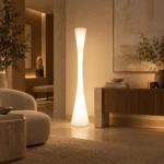 Modern Curved LED Floor Lamp | Indoor & Outdoor Lighting - Image 5