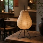 Wabi-Sabi Rattan Table Lamp | Handmade Ambient Light - Image 5