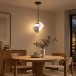 Modern Petal Pendant Light | Frosted Glass LED Ceiling Lighting Fixture - Image 5