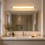 Modern Linear Frosted Glass Vanity Light for Bathroom Mirror - Image 2