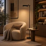 Modern Wide-Shade LED Reading Floor Lamp - Image 4