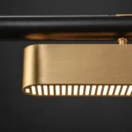 Black and Gold Linear LED Pendant Light - Image 9