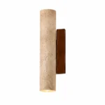 Travertine Wall Light | Natural Stone Up Down Sconce