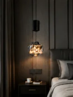 Pearl Black Pendant Light | Modern Minimalist LED Ceiling Lighting Fixture - Image 3
