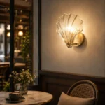 Seashell Glass Outdoor Wall Light | IP64 LED Sconce - Image 2
