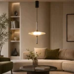 Modern Crystal Pendant Light | Minimalist LED Ceiling Lighting Fixture - Image 2