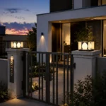 Modern Square Outdoor Pillar Light for Villa Gates and Garden Walls - Image 5