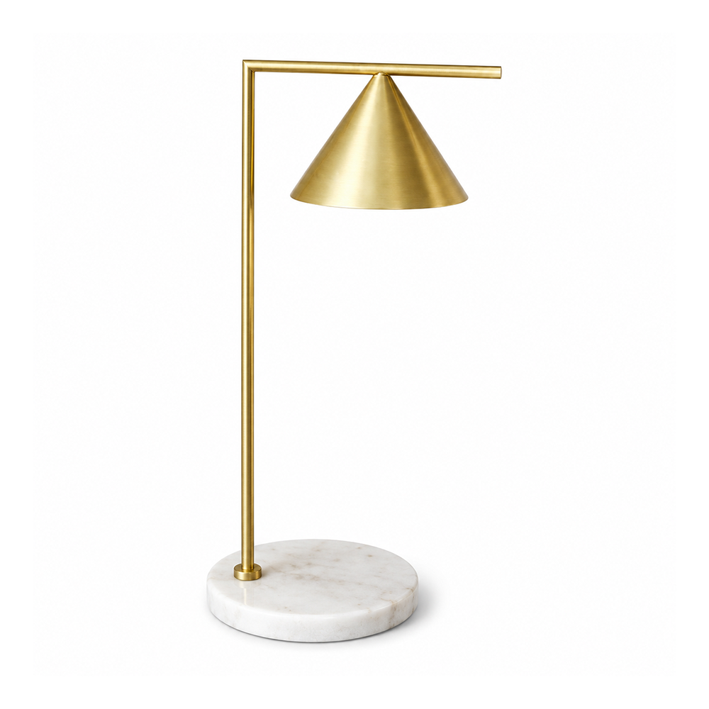 jingsecnsl;nvLhfrjSEZfbZFs Modern Cone Table Lamp – Minimalist LED Desk & Bedroom Lighting Fixture - Image 1