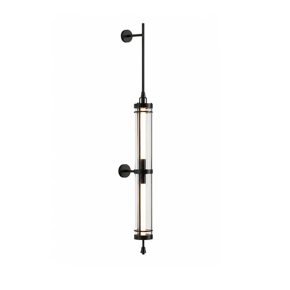 企业微信截图_17812554532828 Vertical LED Wall Light | Cylindrical Acrylic Sconce - Image 1