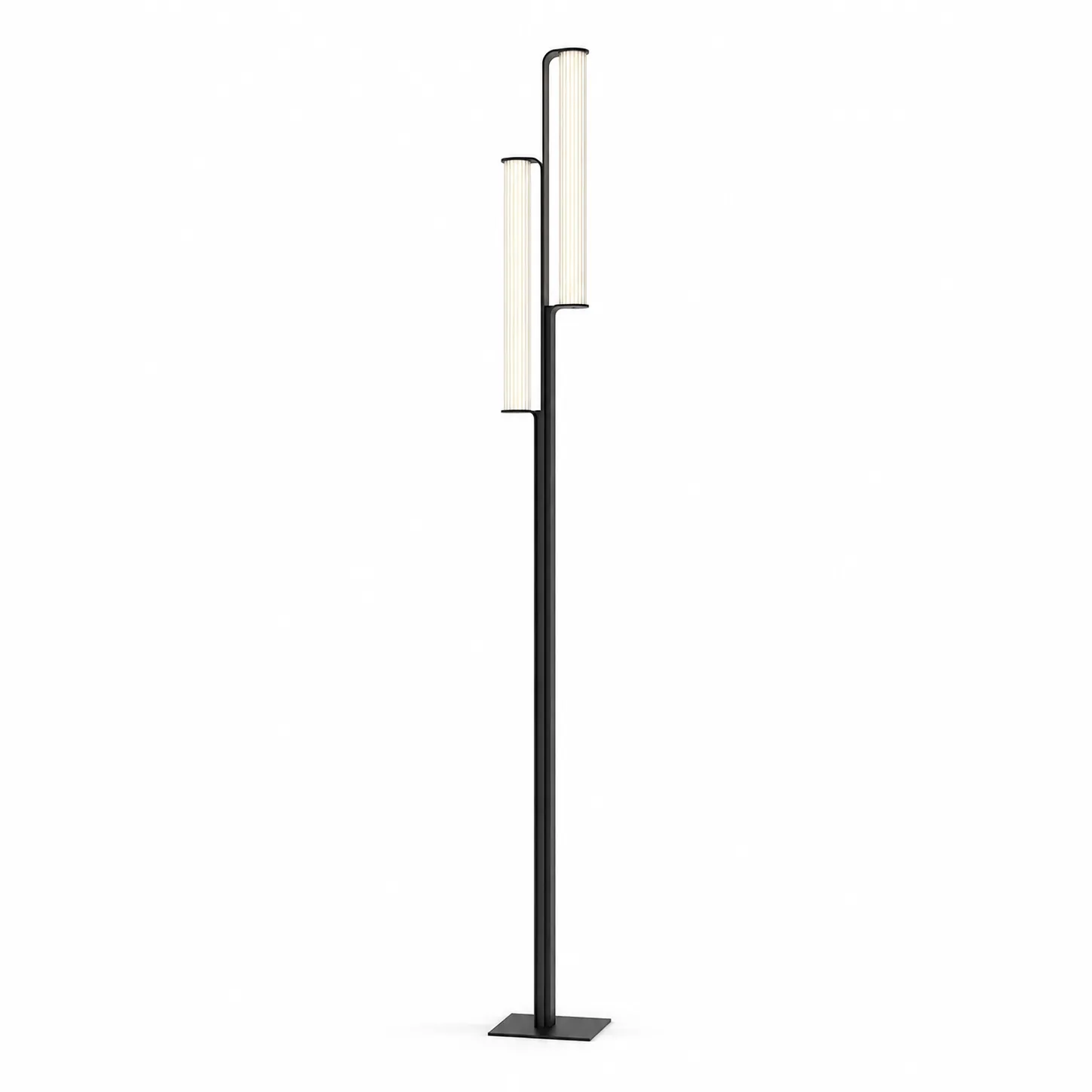 白底图_双灯款_1比1 (1) Ribbed Glass Solar Garden Lantern for Patio and Courtyard Lighting - Image 1