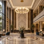 Natural Alabaster Ring Chandelier | Luxury LED Pendant Light - Image 4