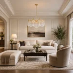 Luxury Glass Fringe Crystal Chandelier | Copper Pendant Light - Image 3