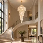 Luxury Natural Shell Chandelier | Gold Pendant Light - Image 2