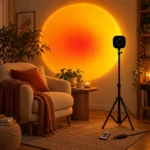 RGB Sunset Projection Lamp with Remote Control & Tripod - Image 2