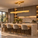 Crystal Linear Pendant Fan Light | Smart LED Chandelier Design - Image 3