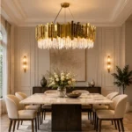 Luxury Gold Crystal Ring Chandelier | Modern Pendant Light - Image 2